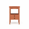 Bramble Eton 2 Drawer Side Table, Coral