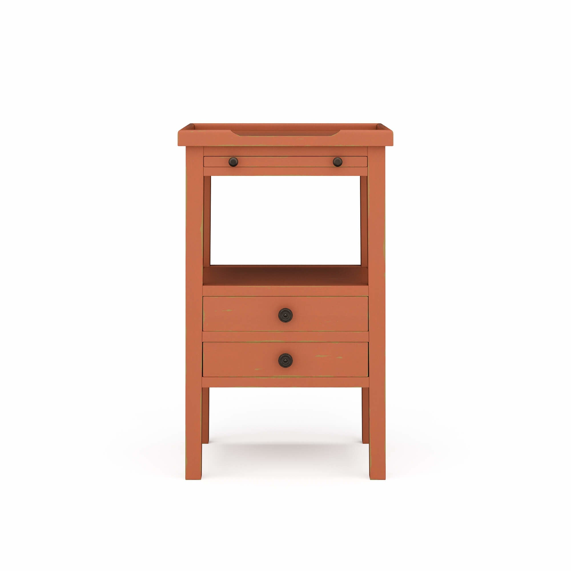 Bramble Eton 2 Drawer Side Table, Coral