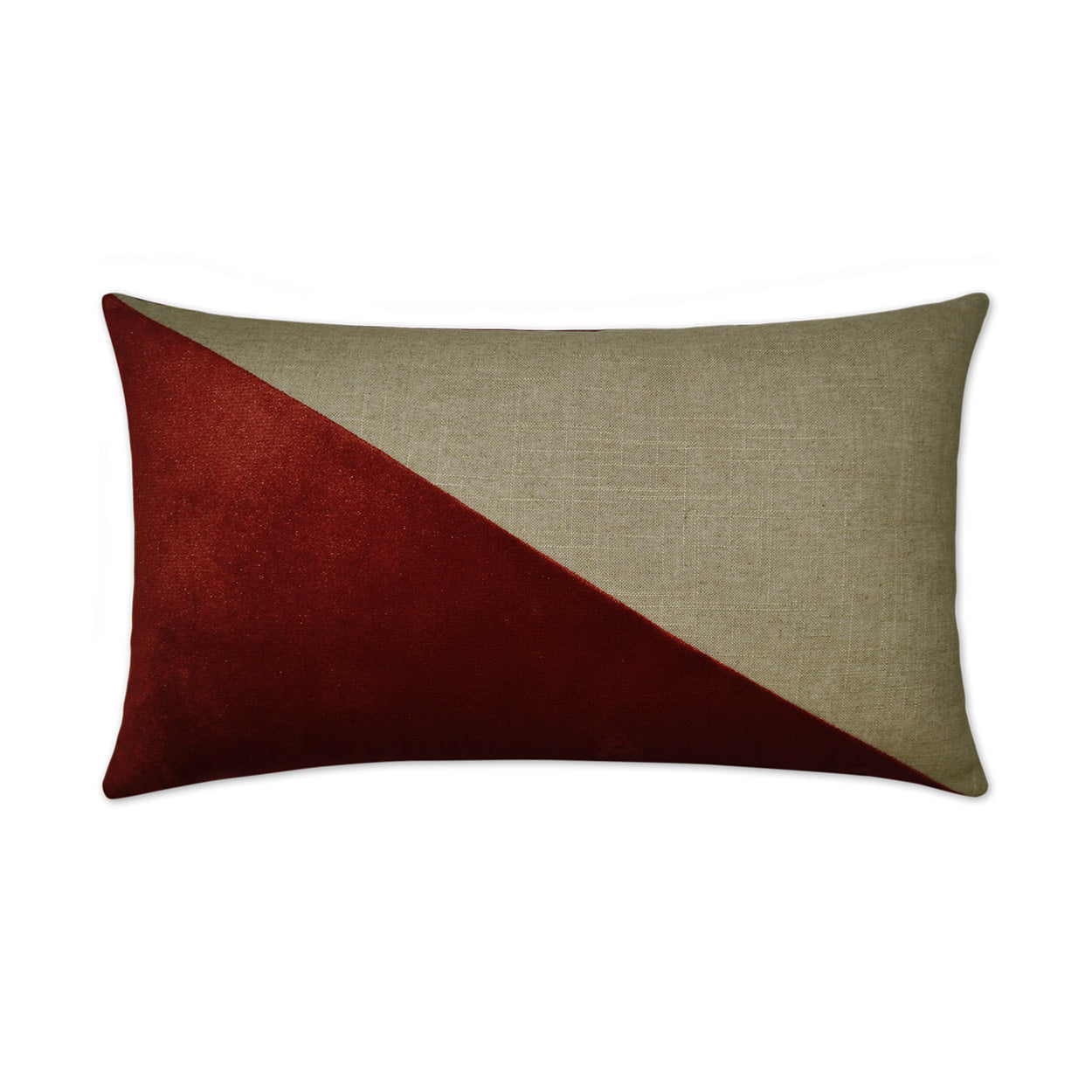 Jefferson Lumbar Pillow, Sangria, 14x24
