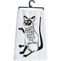Primitives by Kathy "If cats could talk they wouldn’t" Tea Towels
