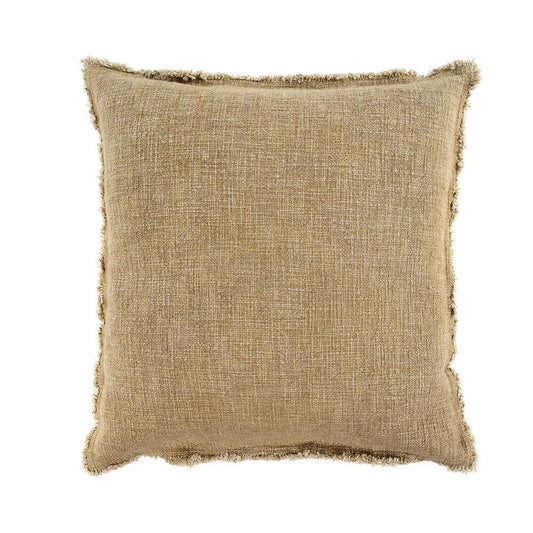 Indaba Selena Linen Pillow, Sand, 20X20