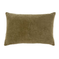 Indaba Velvet Kantha-Stitch pillow, Gray green, 16X24