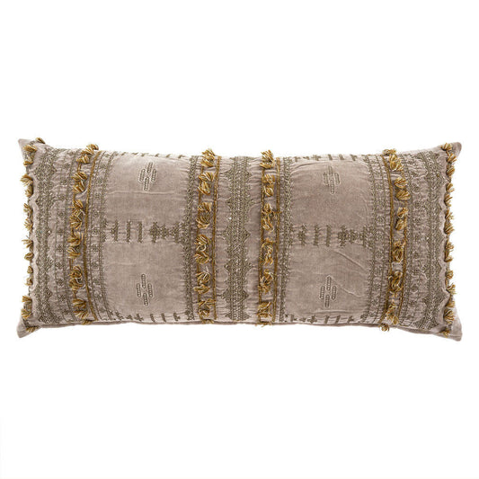 Indaba Sarita Velvet Pillow, Lilac, 15X32