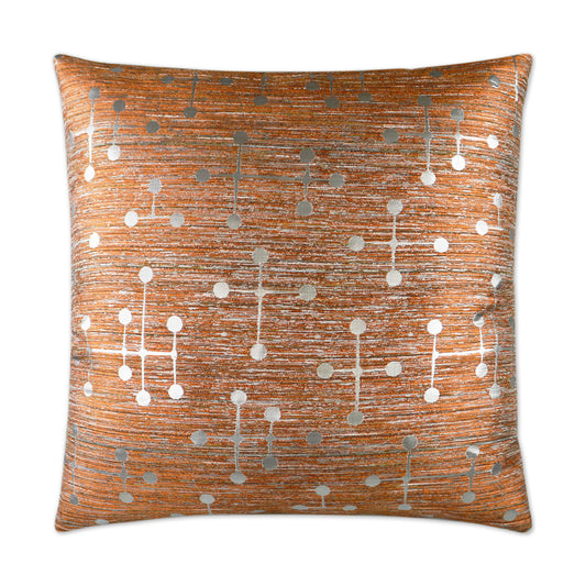 Morse Copper Throw Pillow, 20x20