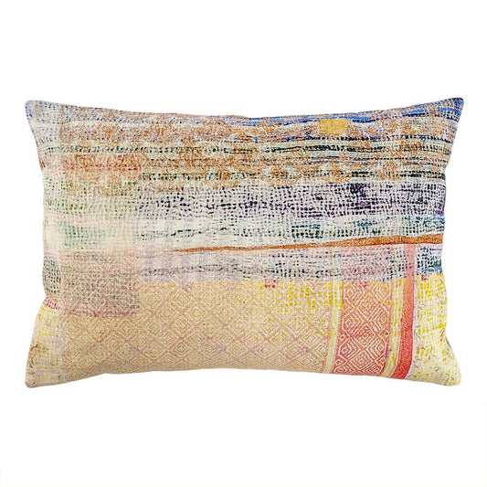 Indaba Kantha Cloth Printed Pillow 16X20