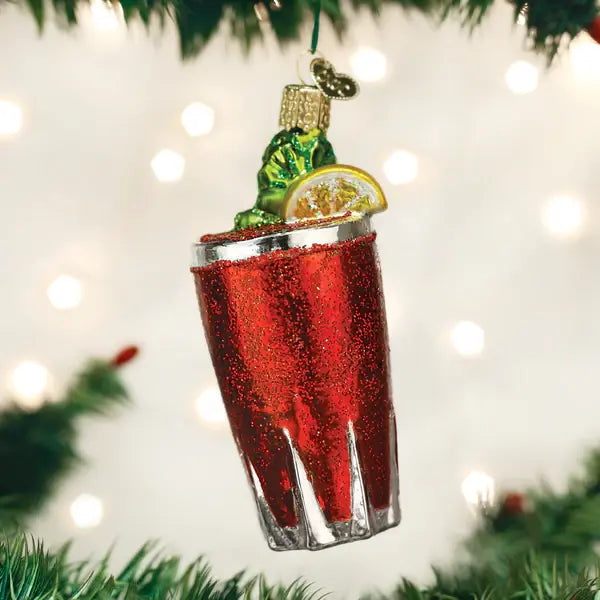 Old World Bloody Mary Glass Ornament