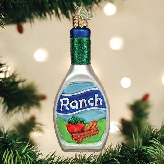 Old World Ranch Dressing Glass Ornament