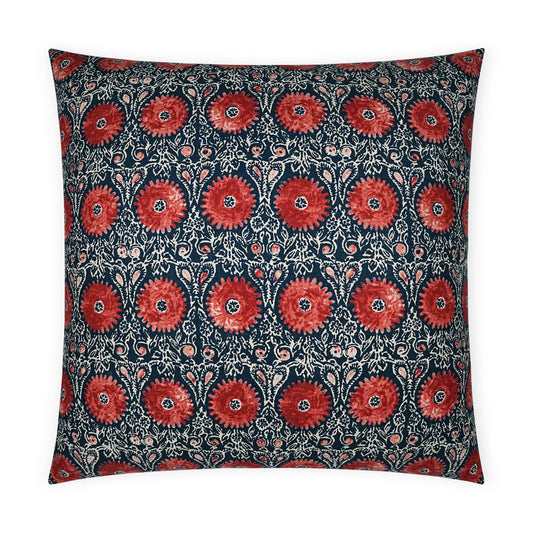 Riya Throw Pillow, Ruby,  20X20
