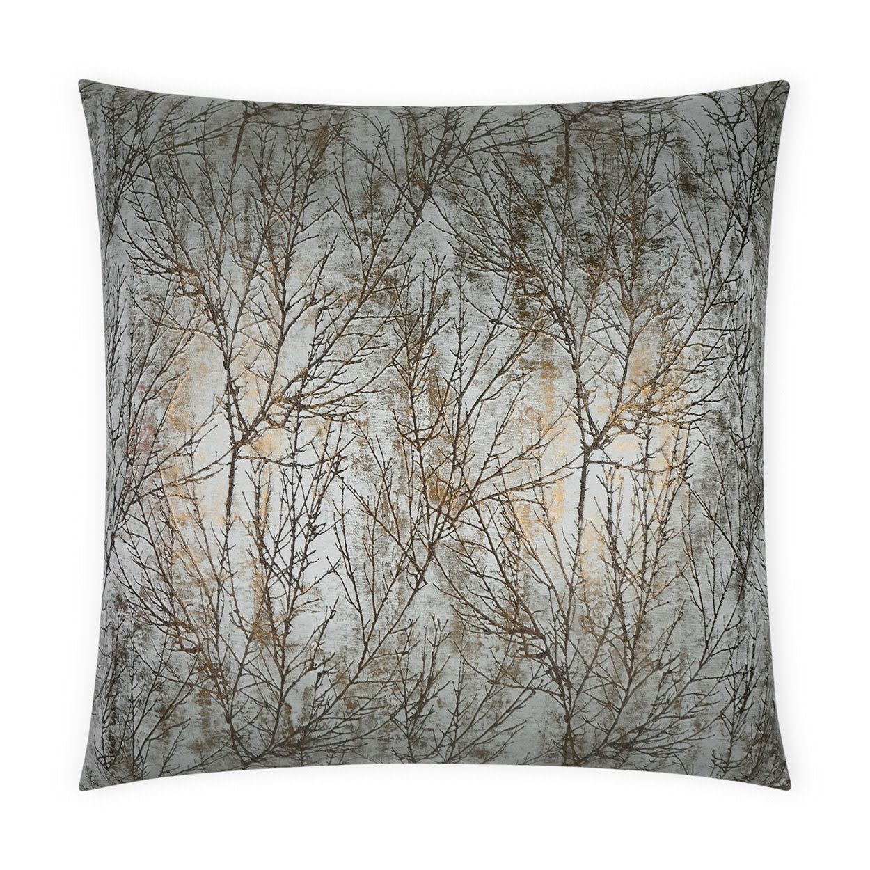 Twiggy Throw Pillow, Patina, 20x20