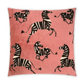 DV Kapp Farlowe Square Rose, Zebra Pillow, 20x20