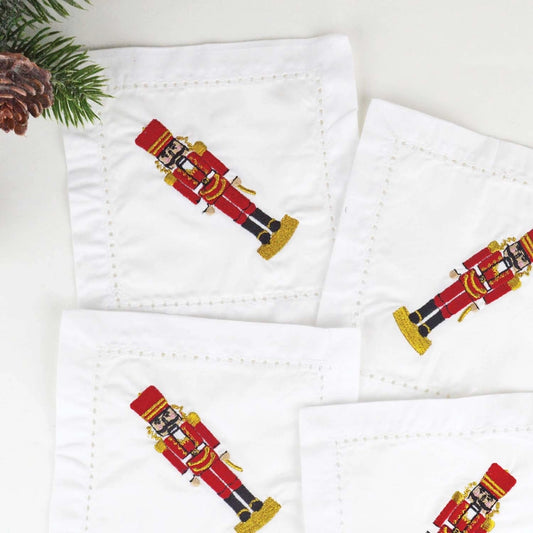 Nutcracker Cocktail Napkins, Set of Four