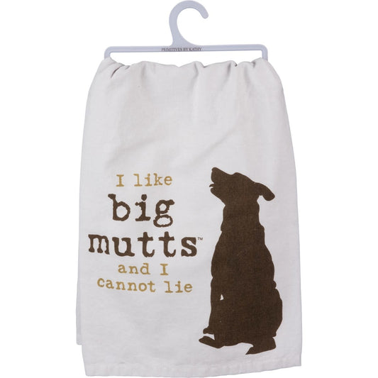 Primitives By Kathy Dish Towel "Big Mutts"