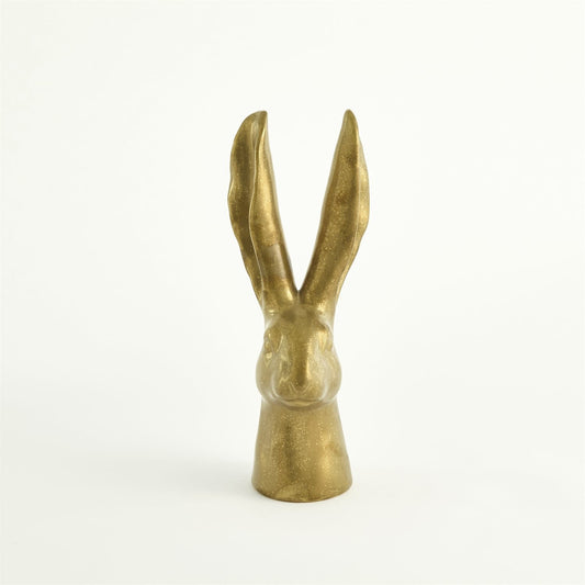 Global Views Rabbit Head Reactive Gold Small