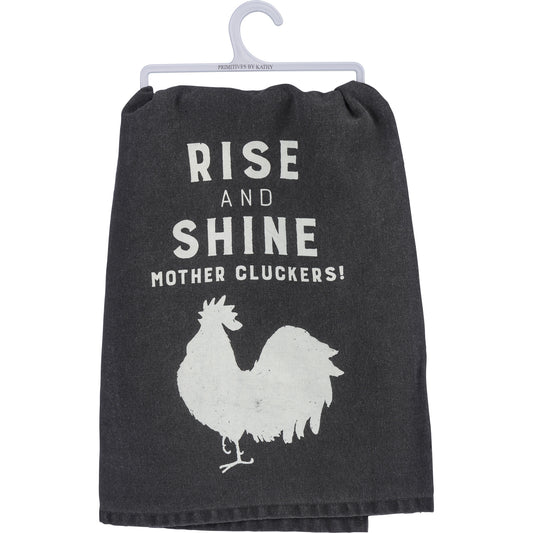 Primitives By Kathy Dish Towel "Mother Cluckers"