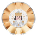 Gilded Nutcracker Wavy Paper Appetizer Plate