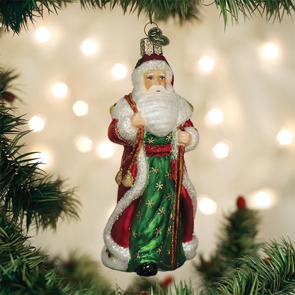 Father Christmas w/ Bells Ornament