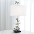 Global Views Ginkgo Table Lamp - Nickel