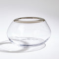 Global Views Organic Formed Vase Gold Rim Large