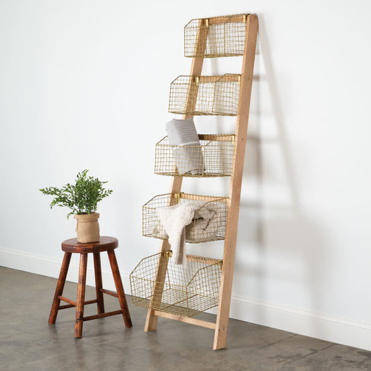 CTW Leaning Ladder, Throw Display