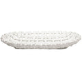 Skyros Oval Woven Basket, White