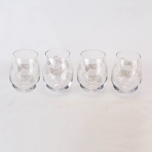 Tiger Wine Glass Set