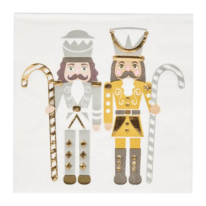 Gilded Nutcracker Paper Cocktail Napkins