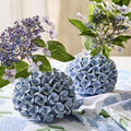 China Hydrangea Candle Holders, Set of Two