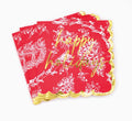 Red Toile Paper Napkins
