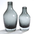 Global Views Pebble Bottom Glass Bottle  Gray Large