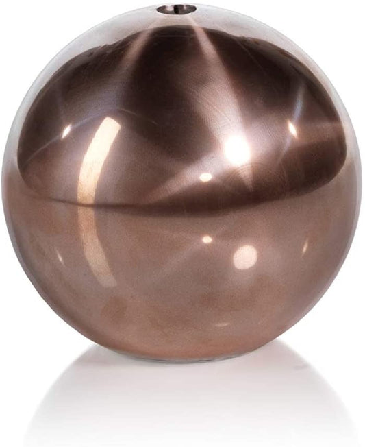 Zodax Titanium Ball Candle, Rose gold