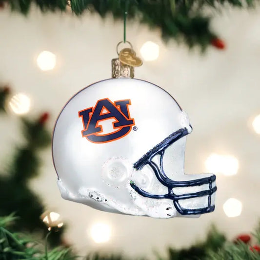 Old World Auburn Football Helmet
