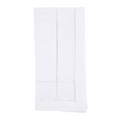 Double Hemstitch Napkin, White, Set of 4