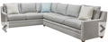 Vanguard Fairgrove  American Bungalow Sectional Sofa Nomad White