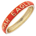 Orange Enamel War Eagle