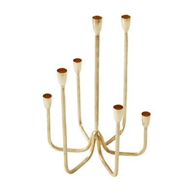 7 Tier Candle Holder, Gold