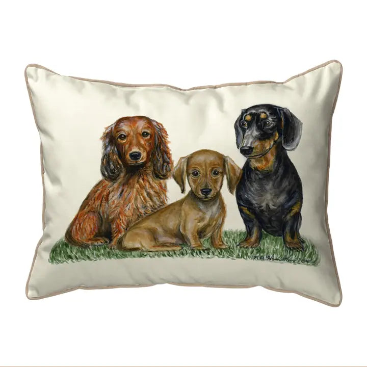 Dachshunds Corded Pillow