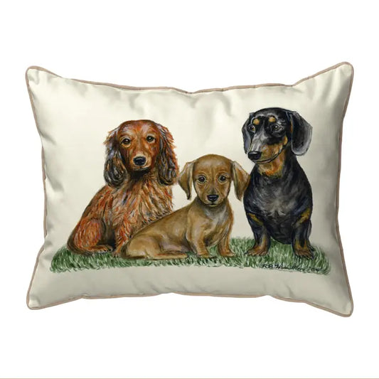 Dachshunds Corded Pillow