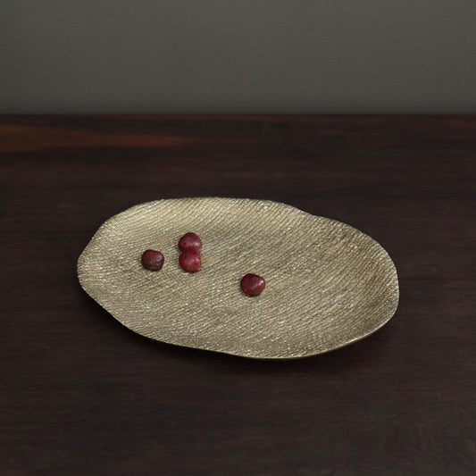 Beatriz Ball Sierra Modern Kioto Platter, Gold, Large