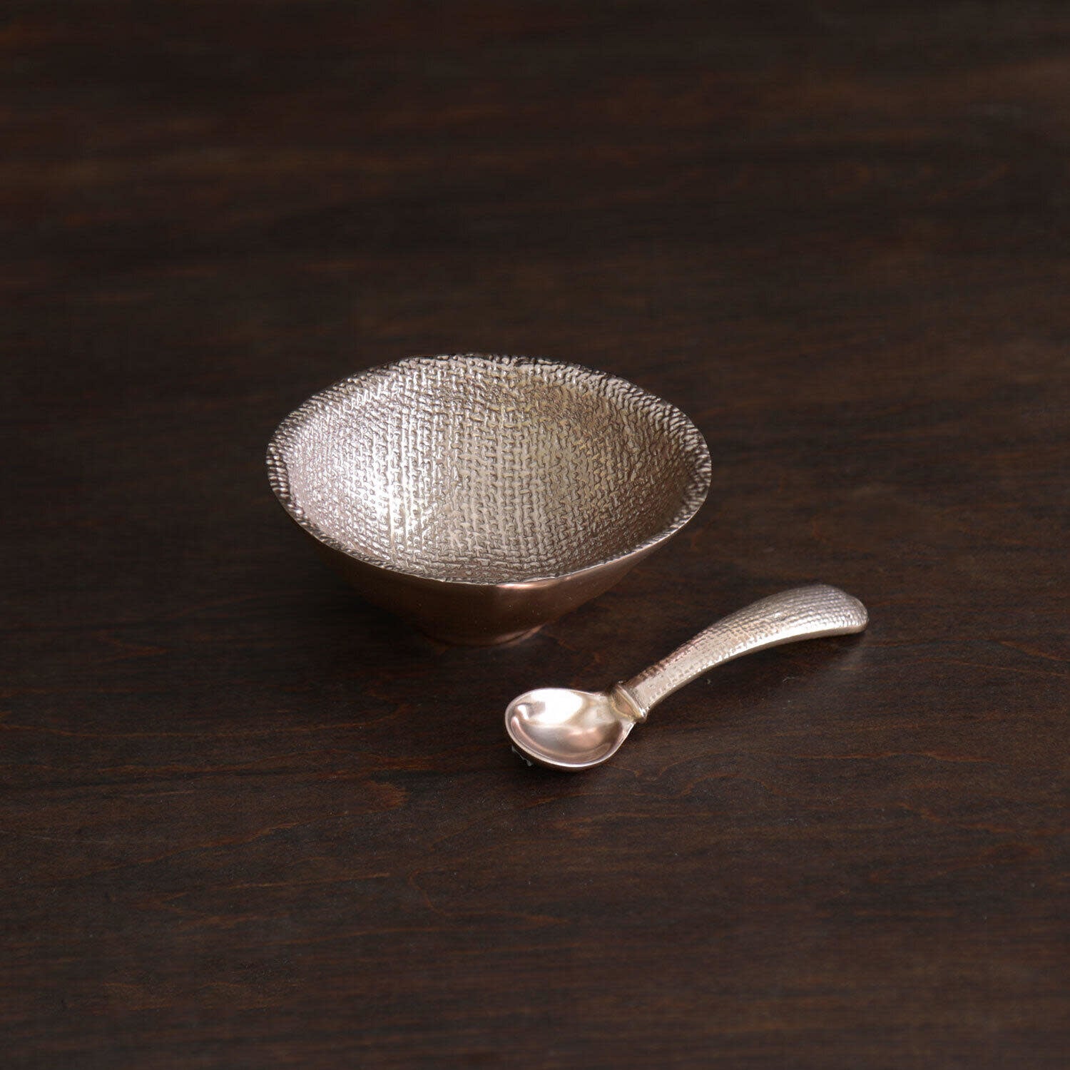 Beatriz Ball Sierra Modern Chelsea Petit Bowl, Rose Gold, W/Spoon