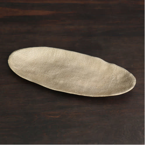 Beatriz Ball Sierra Modern Chelsea Oval Platter, Gold, Medium