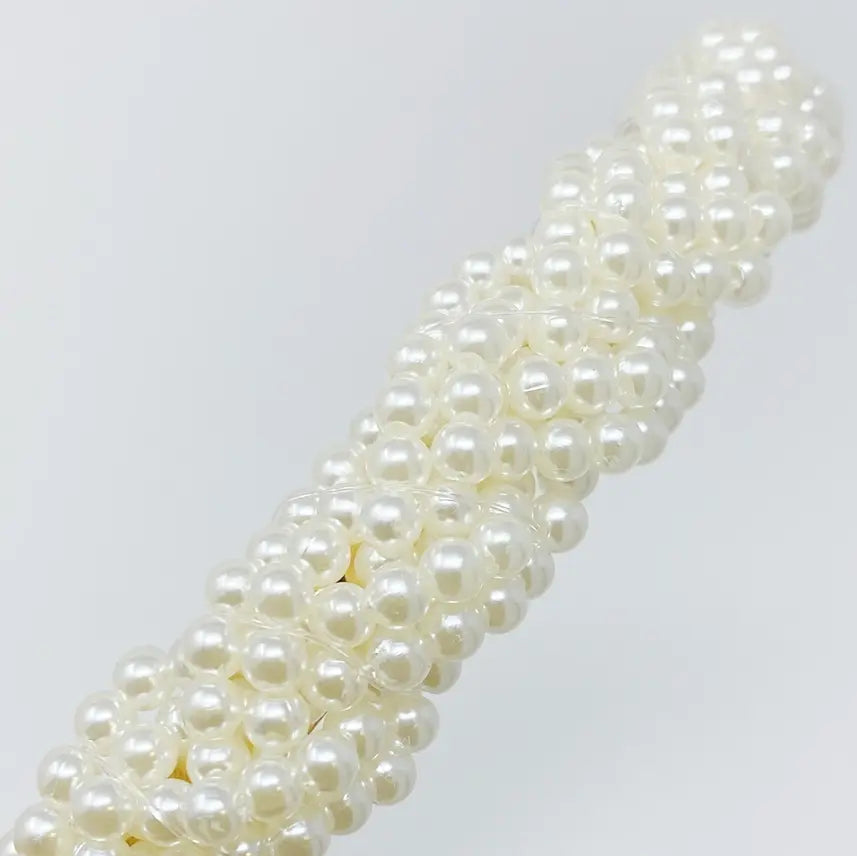 Braided Pearl Strand Headband