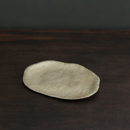 Beatriz Ball Sierra Modern Kioto Platter, Gold, Medium