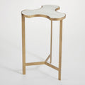 Global Views Link Bunching Table Gold w/White Marble