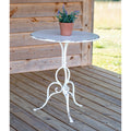CTW Home White Metal Round Table