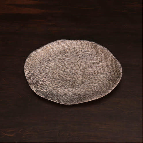 Beatriz Ball Sierra Modern Kioto Oval Platter, Rose Gold, Large