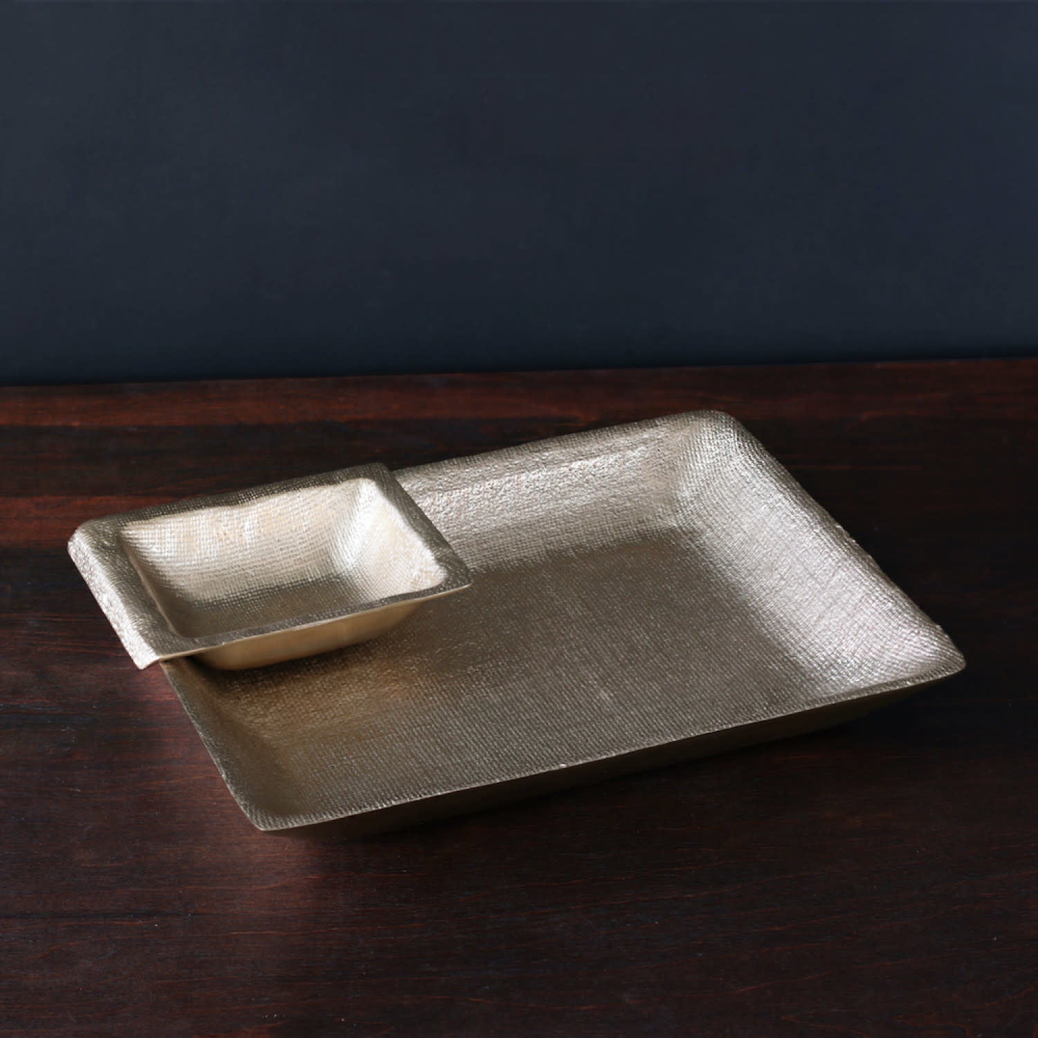 Beatriz Ball Sierra Modern Chelsea Chip and Dip, Gold