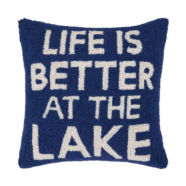 Life is Better at the Lake Hook Pillow