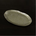 Beatriz Ball Sierra Modern Ripples Oval Platter, Gold