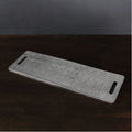Beatriz Ball Sierra Modern Ripples Large Charcuterie Tray, W/Handles, Gun Metal