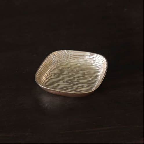 Beatriz Ball Sierra Modern Ripples Small Dip Bowl, Gold
